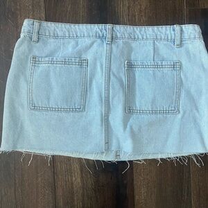 Addicted Brands Light Blue Mini Skirt worn once